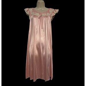 Vintage Sears Pink Nightgown Womens Size Medium 36